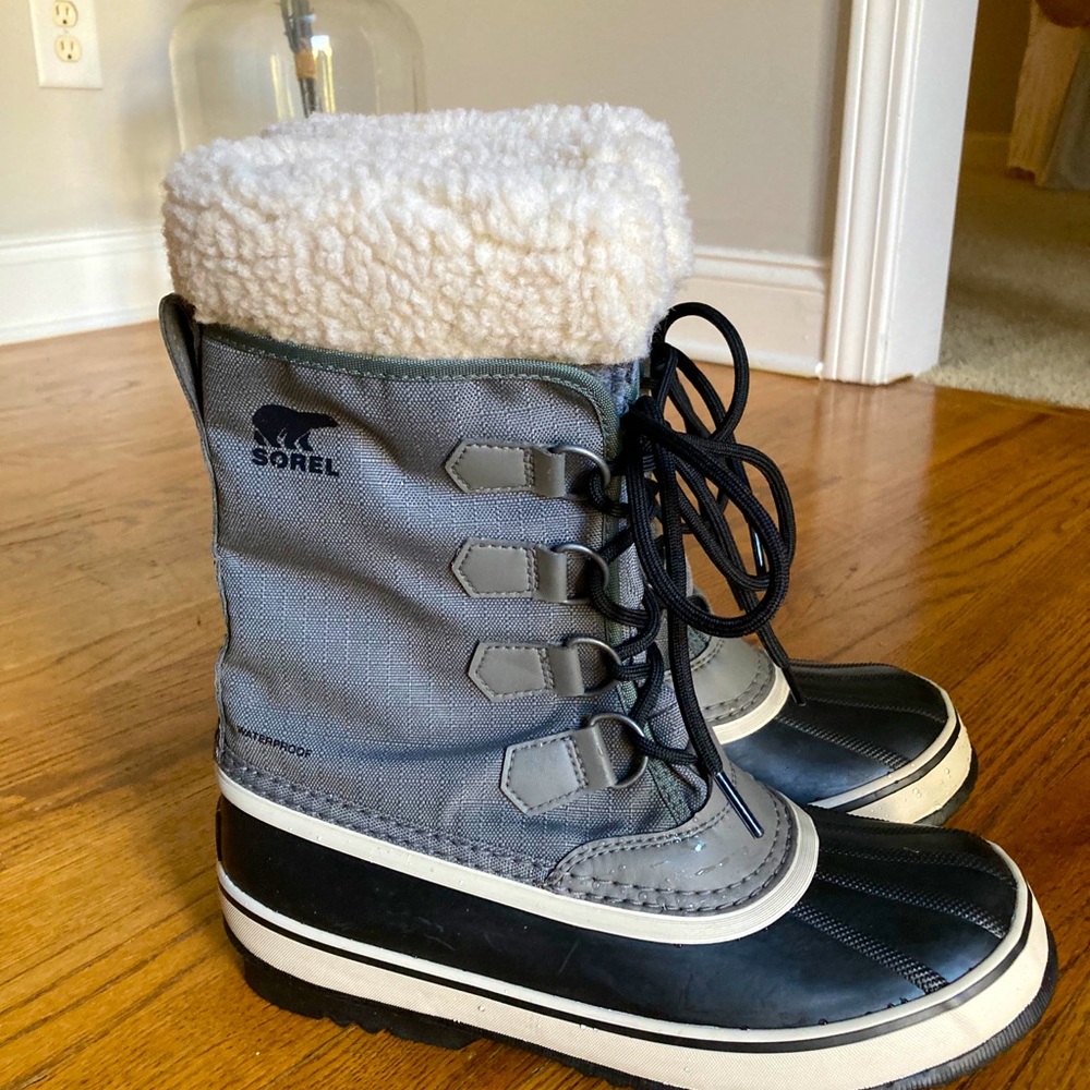 Women’s winter Sorel Carnival waterproof boot.